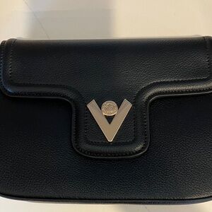 Valentino Orlandi black crossbody Bag with small wallet